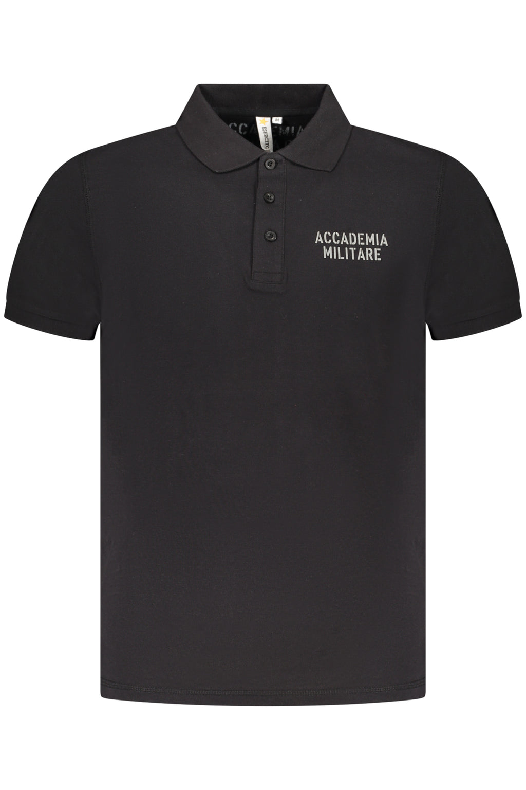 Accademia Militare fekete férfi rövid ujjú polo