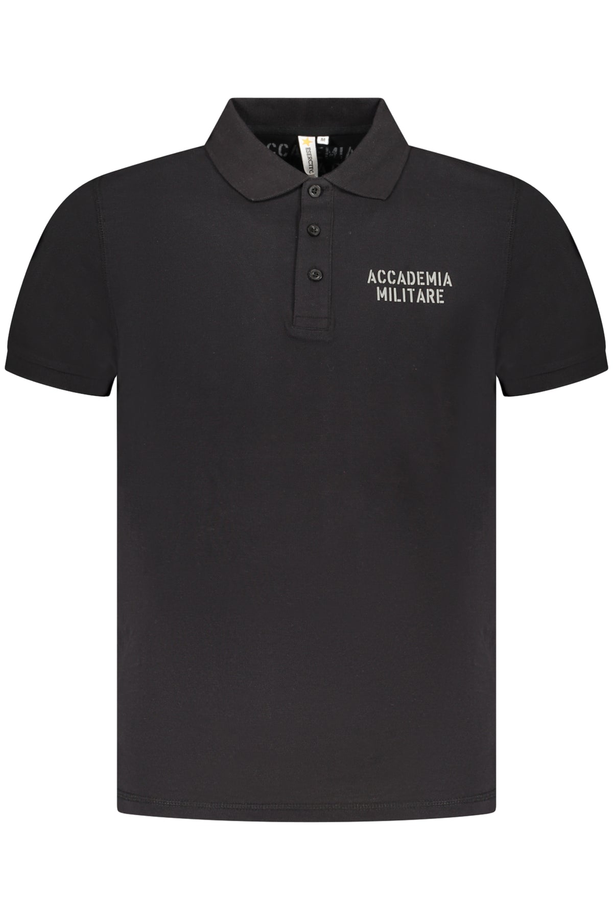 Accademia Militare fekete férfi rövid ujjú polo