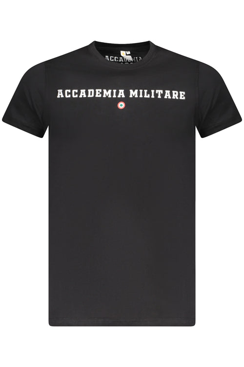 Accademia Militare fekete férfi rövid ujjú póló