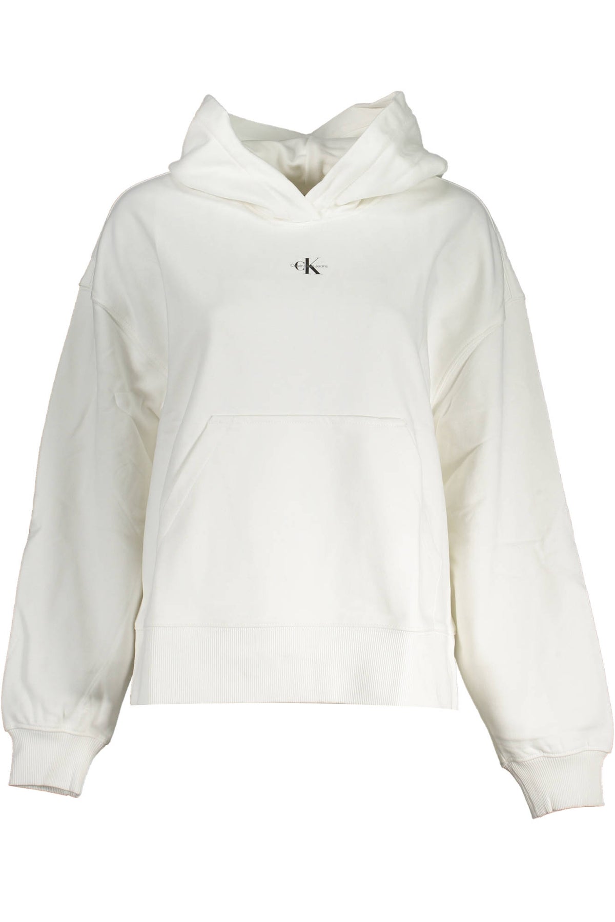 Calvin Klein cipzár nélküli női pulóver fehér