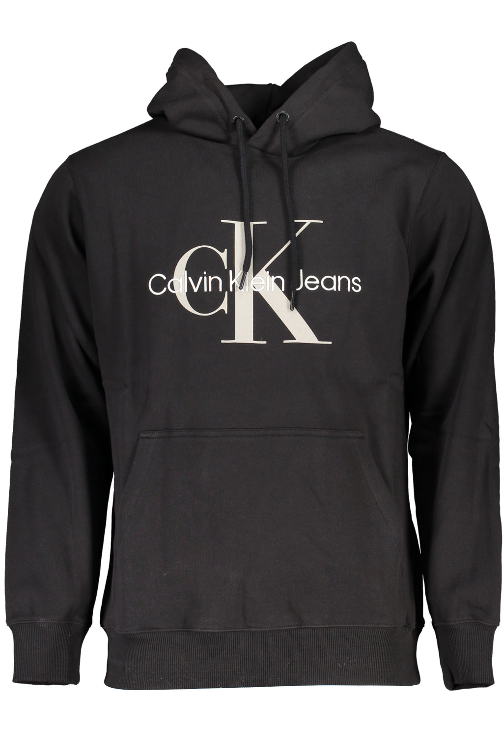 Calvin Klein férfi fekete cipzár nélküli póló