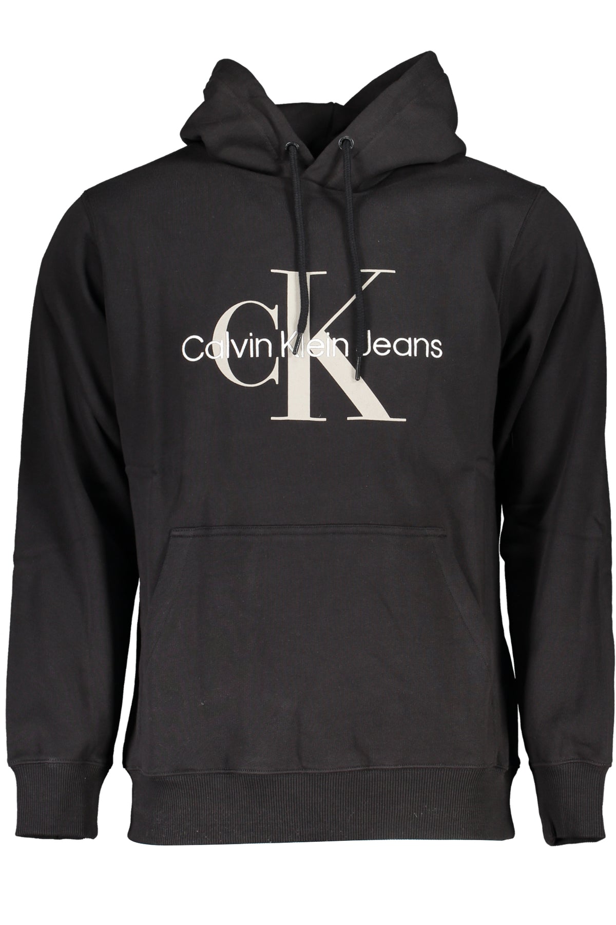 Calvin Klein férfi fekete cipzár nélküli póló