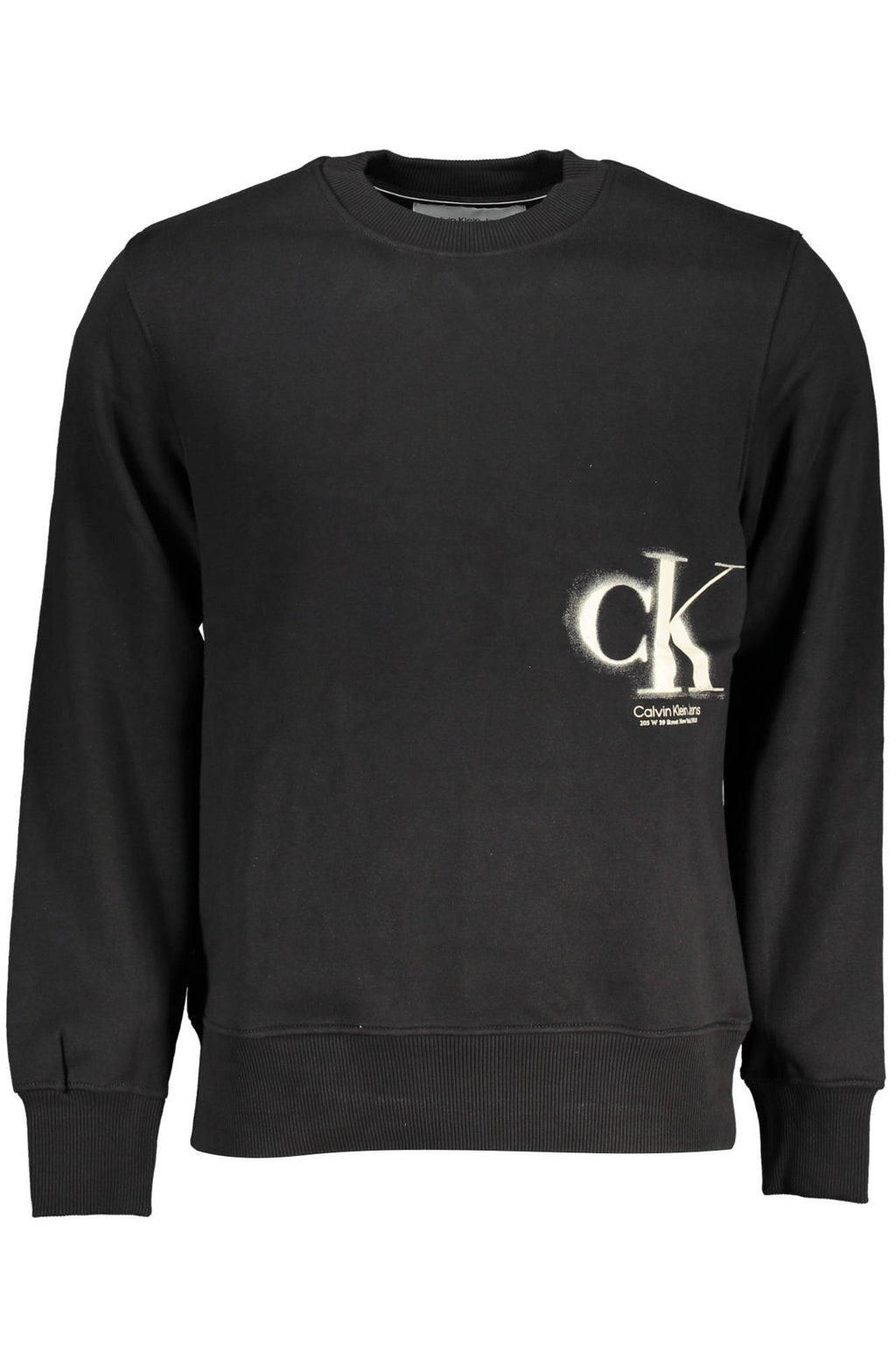 Calvin Klein galléros póló cipzár nélkül fekete férfi