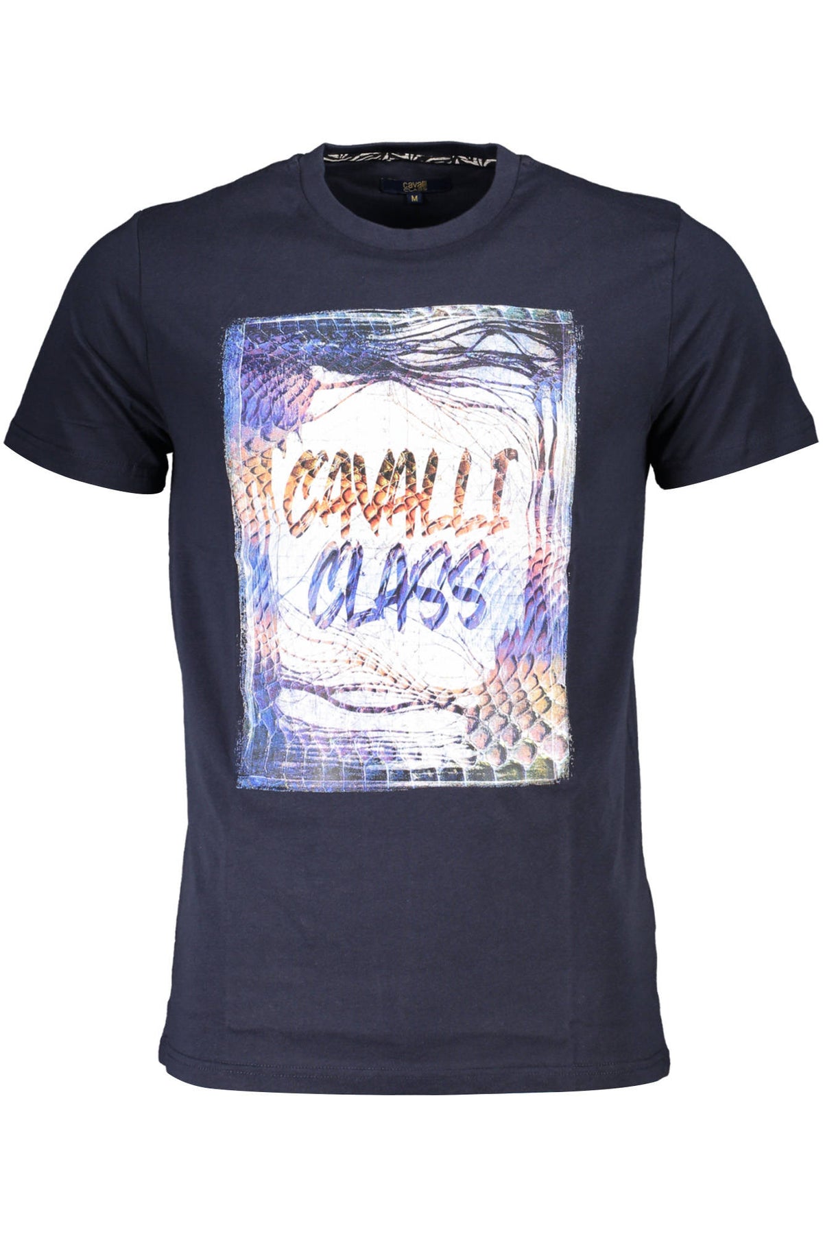Cavalli Class férfi rövid ujjú póló, kék