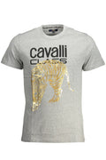 Cavalli Class férfi rövid ujjú póló, szürke