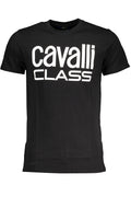 Cavalli Class férfi rövid ujjú póló fekete