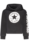Converse lány pulóver, fekete