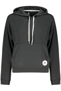 Converse női cipzáras kapucnis pulóver, fekete