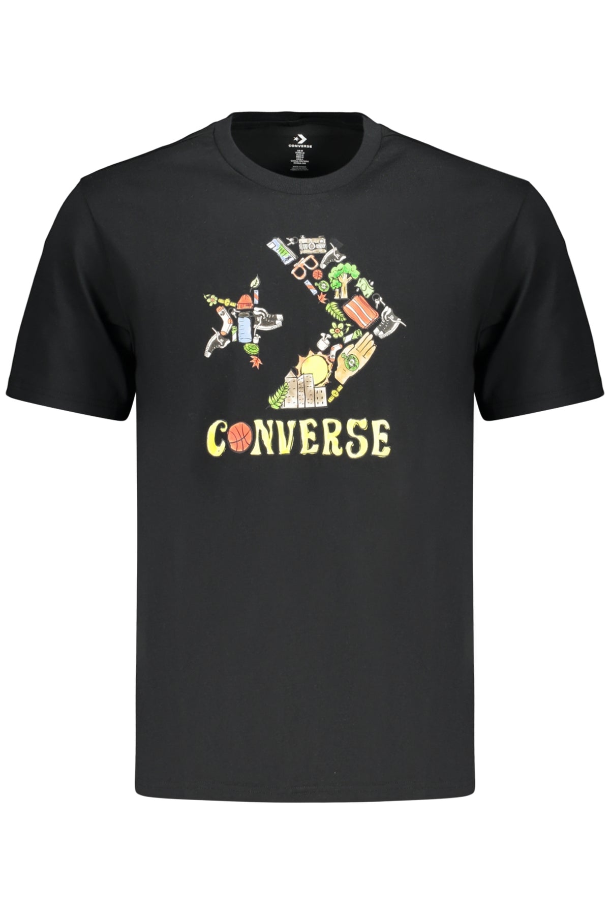 Converse férfi rövid ujjú póló, fekete