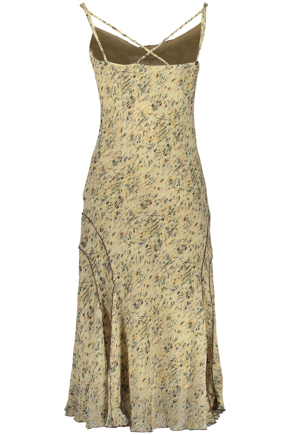 Desigual női hosszú ruha bézs színben
