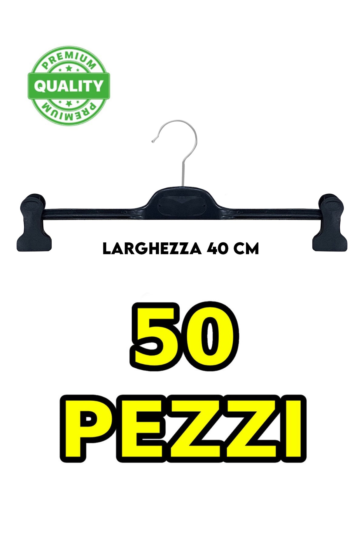 Grucce férfi nadrágvállfa, fekete