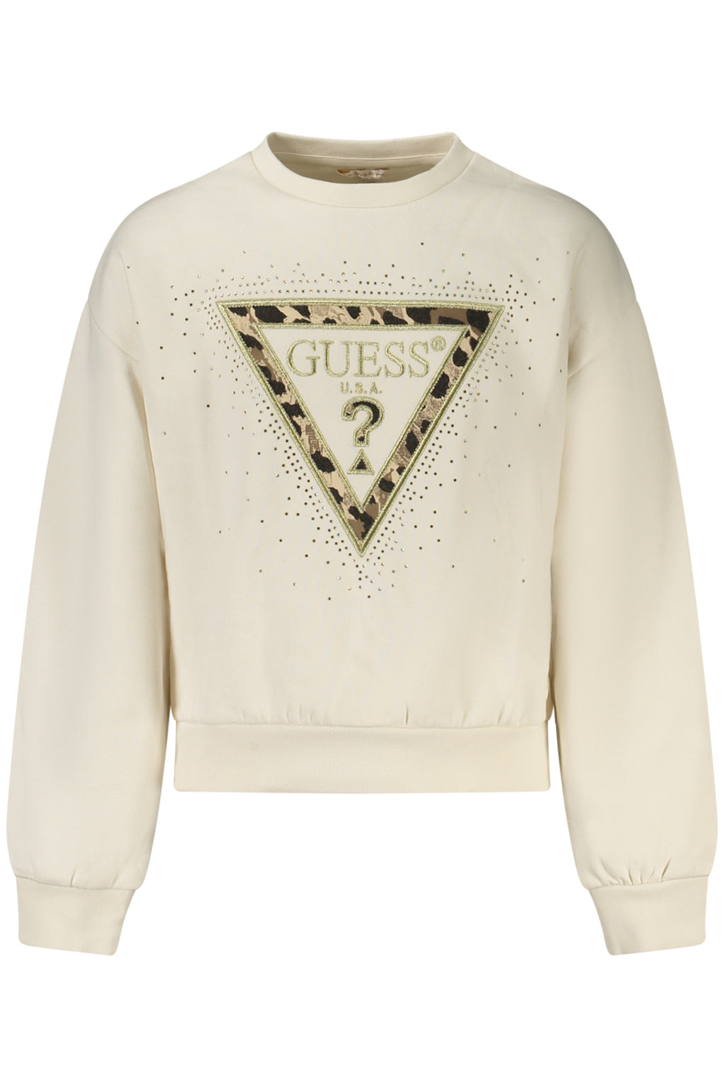 Guess Jeans lány pulóver, fehér