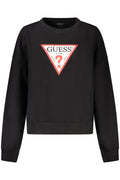 Guess Jeans cipzár nélküli női fekete pulóver