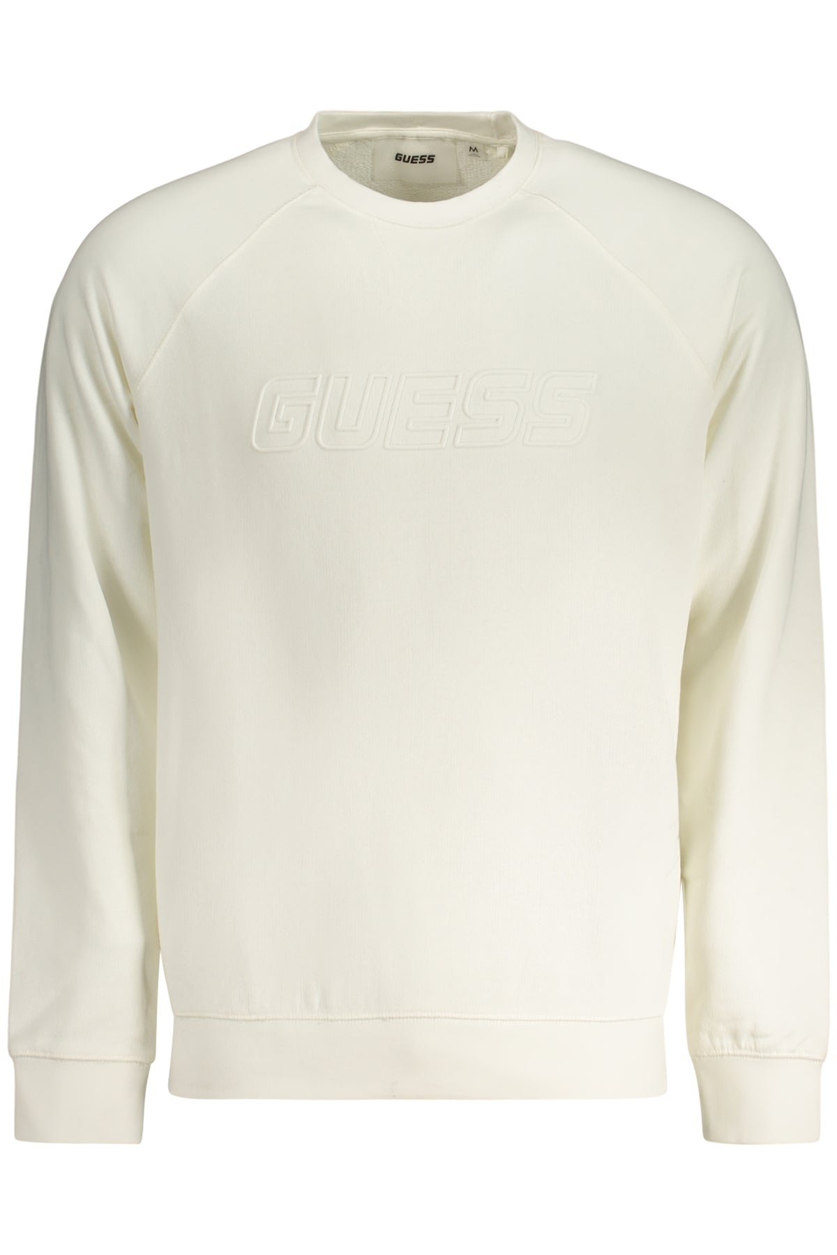Guess Jeans férfi fehér cipzáros pulóver