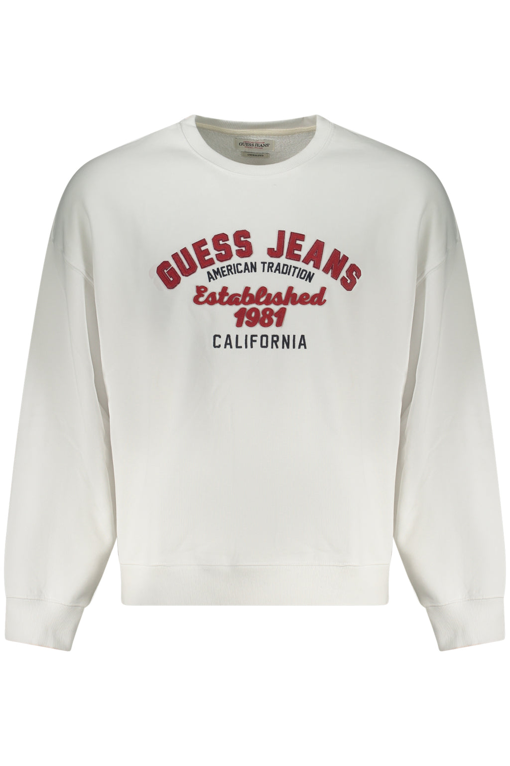 Guess Jeans férfi pulóver, fehér