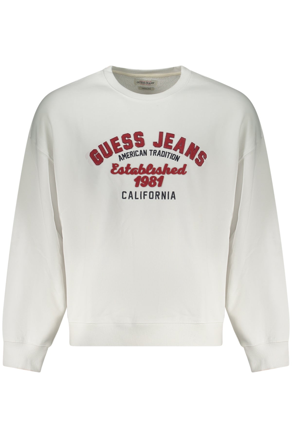 Guess Jeans férfi pulóver, fehér