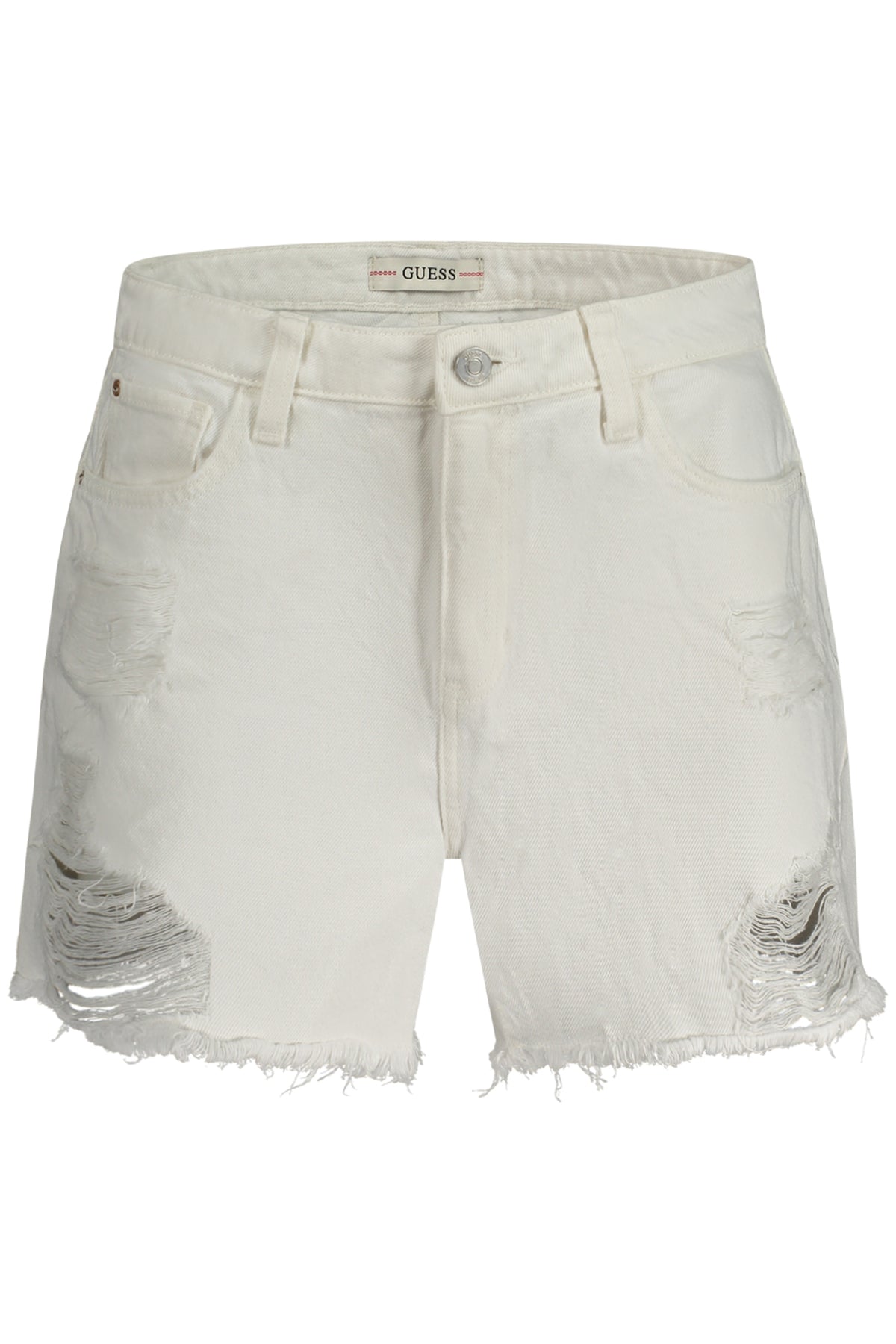 Guess Jeans női farmer rövidnadrág, fehér