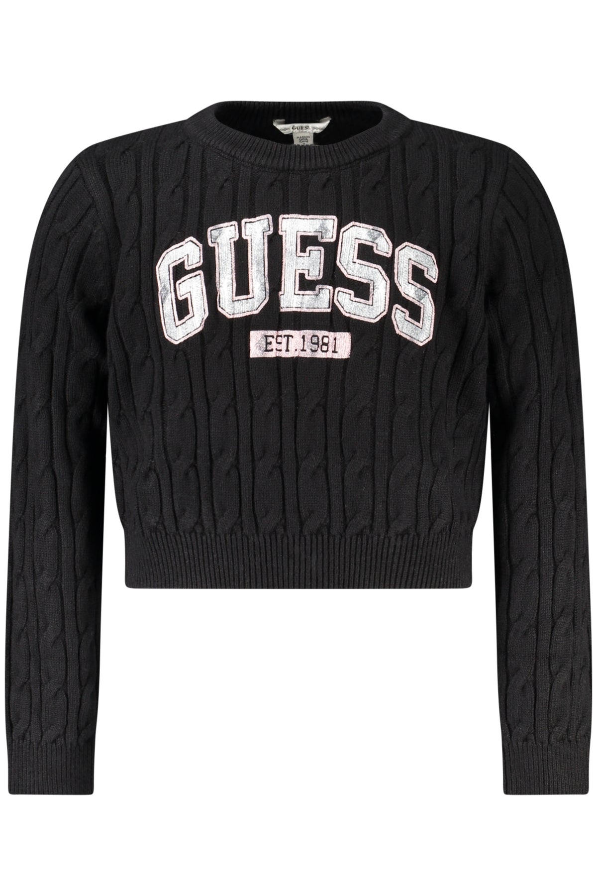 Guess Jeans fekete lány pulóver