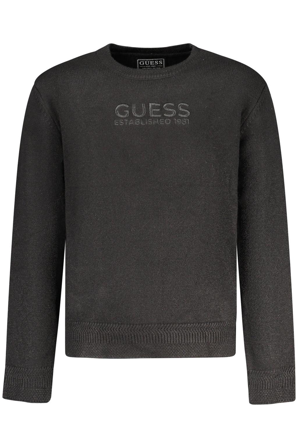 Guess Jeans fiú kötött pulóver, fekete