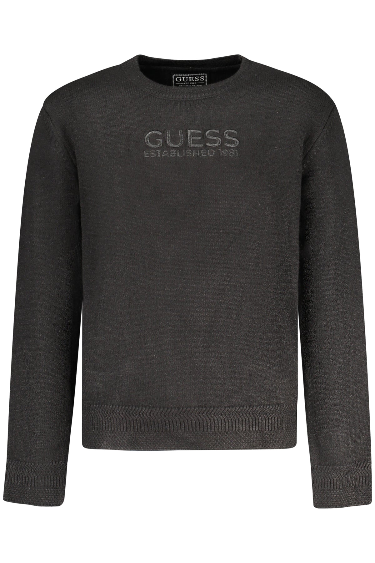 Guess Jeans fiú kötött pulóver, fekete