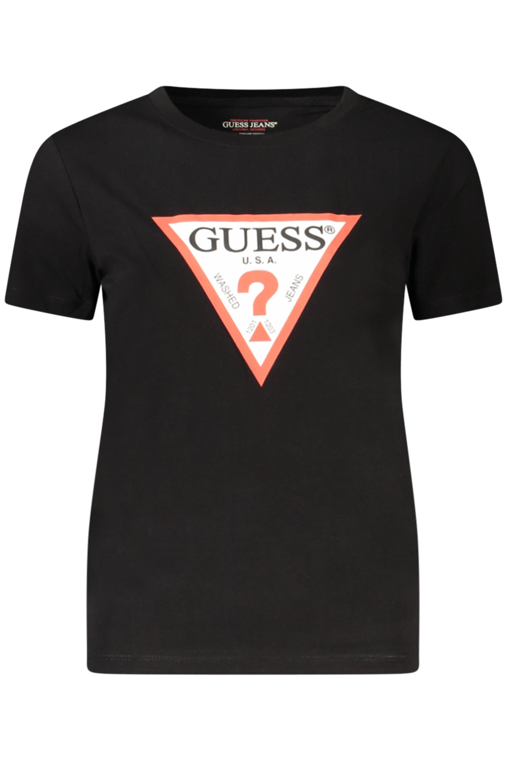 Guess Jeans női rövid ujjú póló, fekete