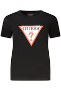 Guess Jeans női rövid ujjú póló, fekete