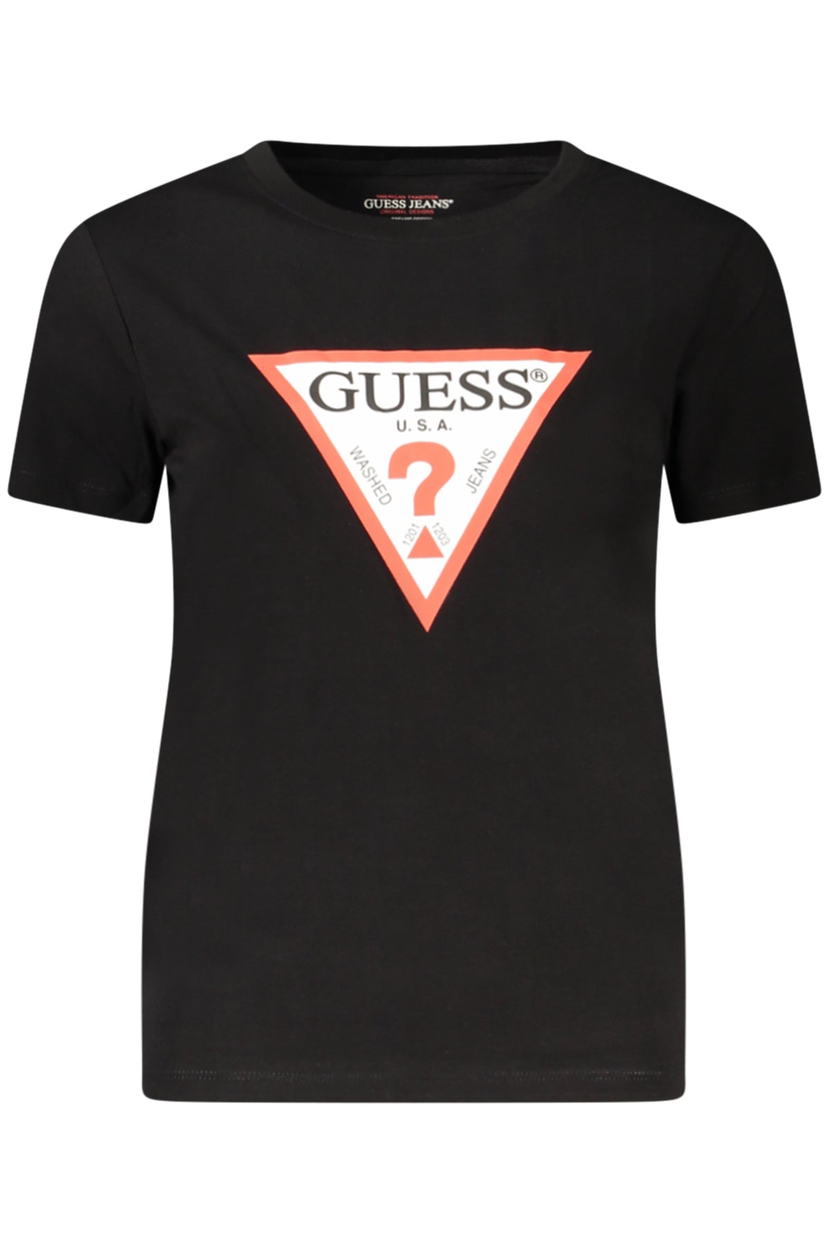 Guess Jeans női rövid ujjú póló, fekete