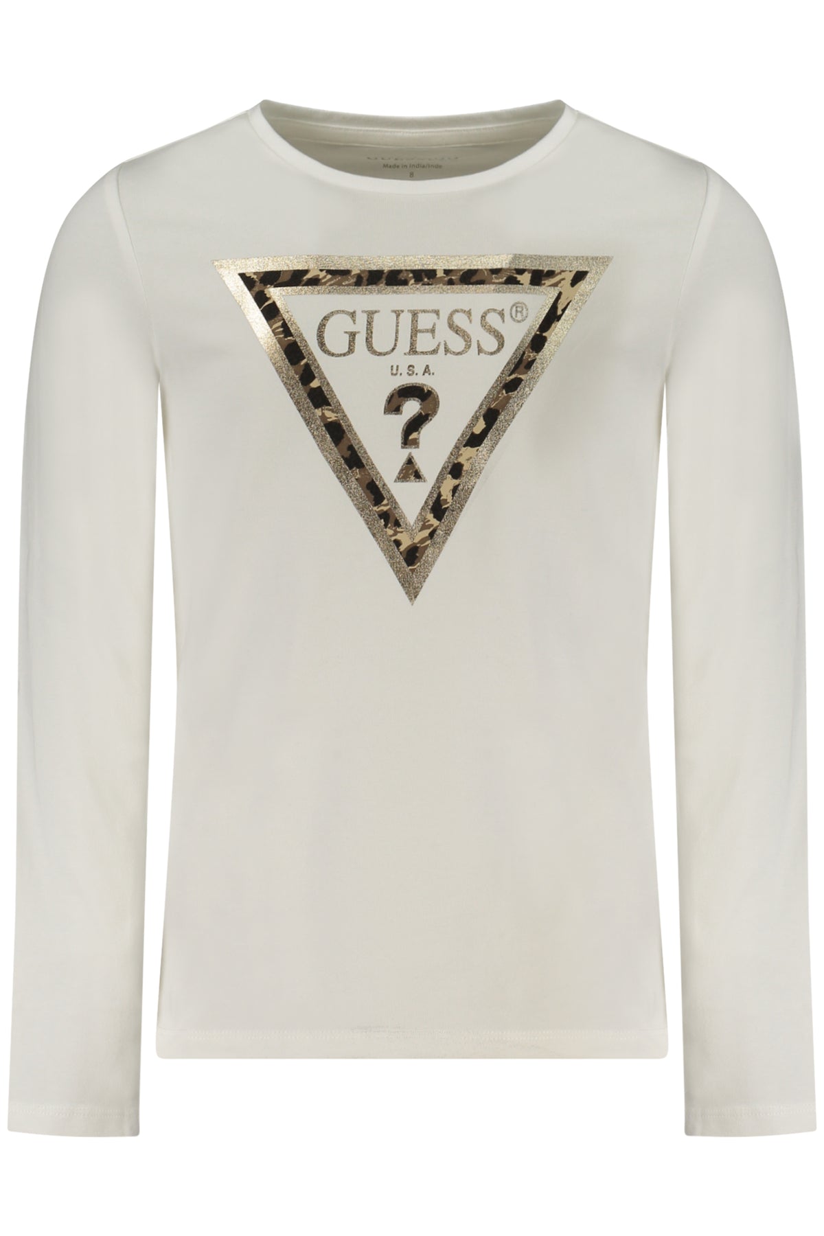 Guess Jeans lány hosszú ujjú póló, fehér