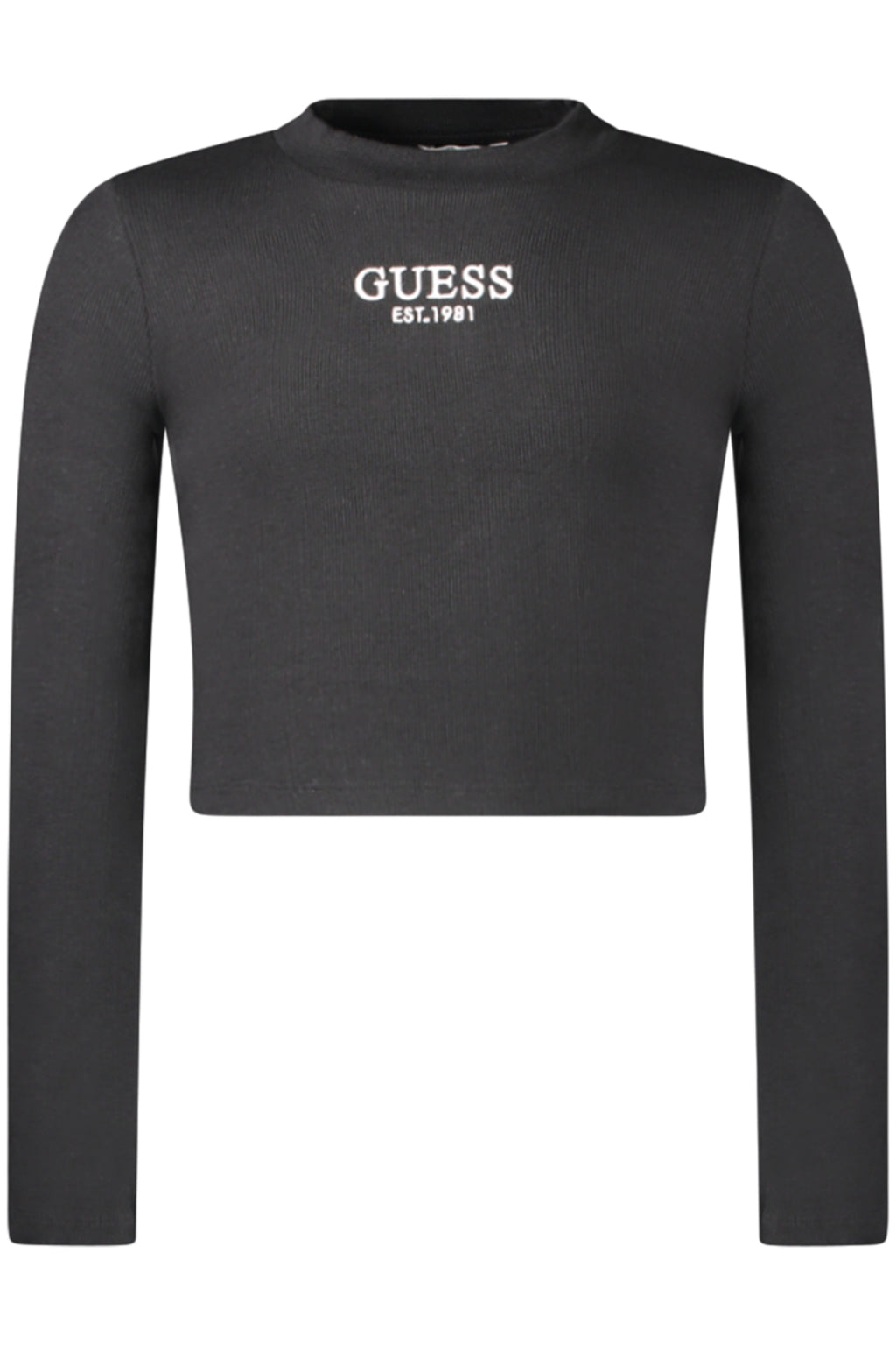 Guess Jeans lány hosszú ujjú póló, fekete
