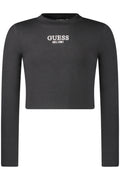 Guess Jeans hosszú ujjú lány póló, fekete