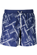 Karl Lagerfeld Beachwear férfi fürdőnadrág, kék