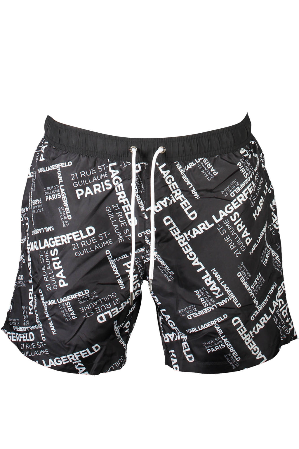 Karl Lagerfeld Beachwear férfi fürdőnadrág, fekete