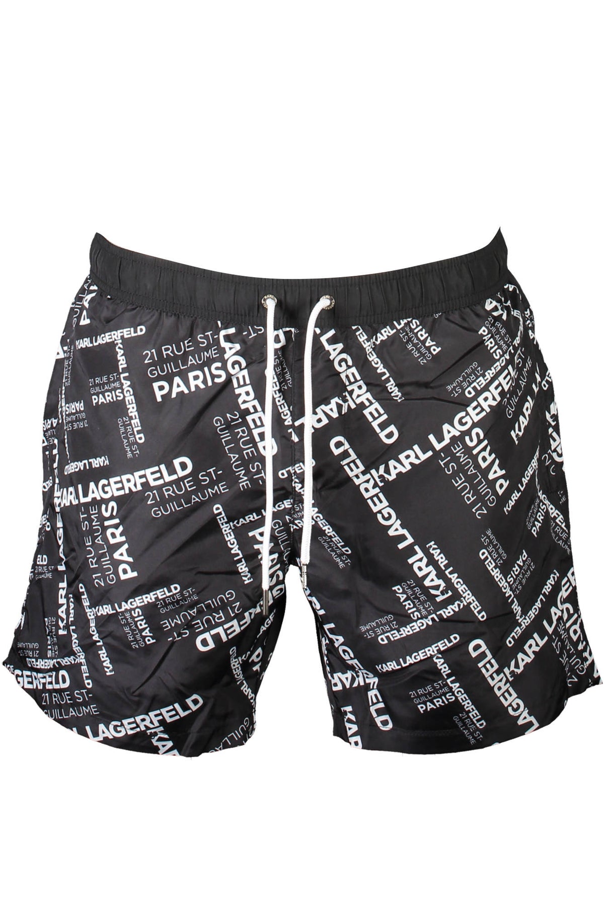 Karl Lagerfeld Beachwear férfi fürdőnadrág, fekete