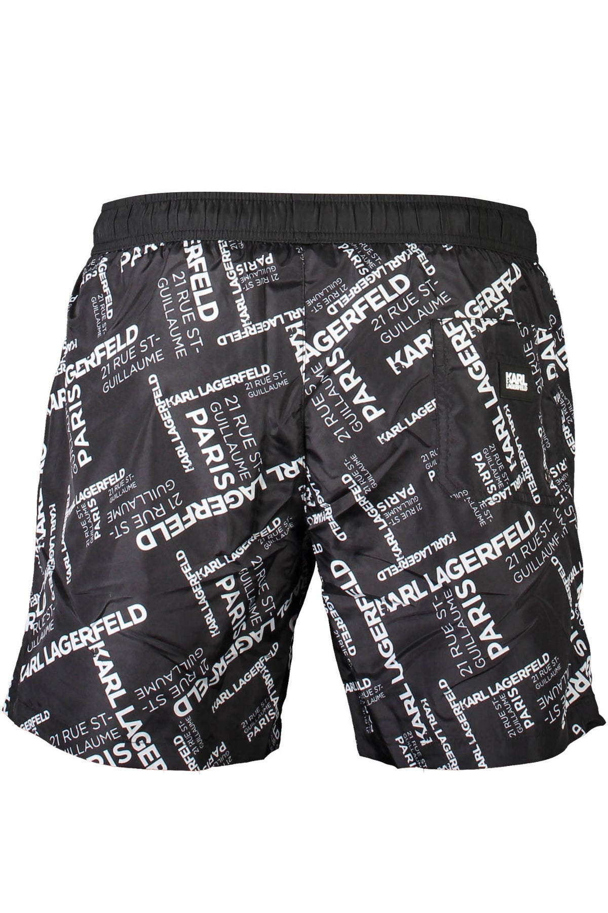 Karl Lagerfeld Beachwear férfi fürdőnadrág, fekete