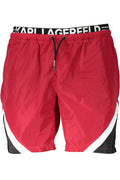 Karl Lagerfeld Beachwear férfi fürdőnadrág, piros