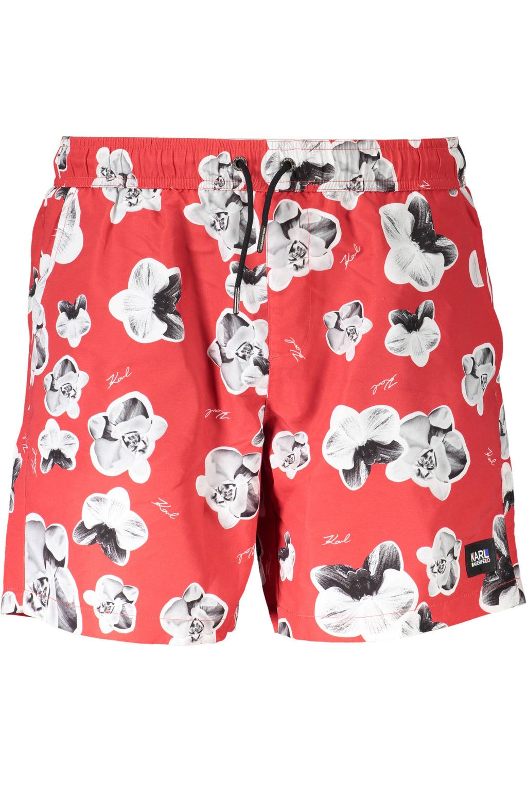 Karl Lagerfeld Beachwear férfi fürdőnadrág, piros