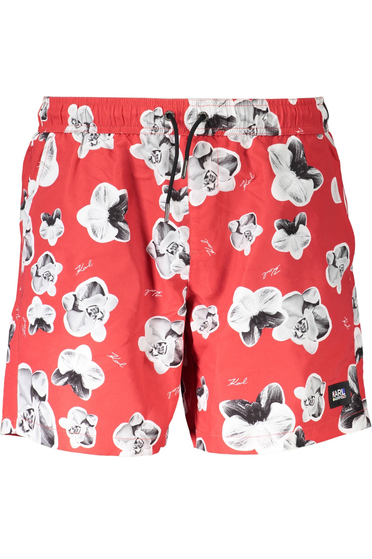 Karl Lagerfeld Beachwear férfi fürdőnadrág, piros