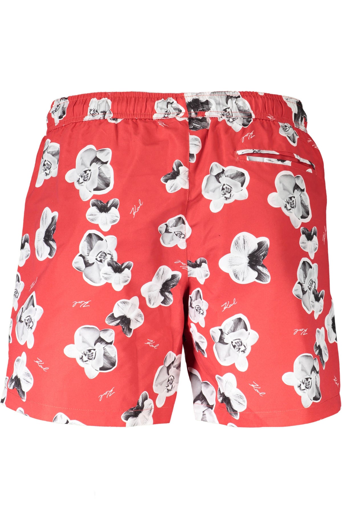 Karl Lagerfeld Beachwear férfi fürdőnadrág, piros