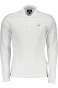 LA Martina férfi hosszú ujjú galléros póló, fehér