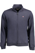 Napapijri férfi cipzáros pulóver, kék