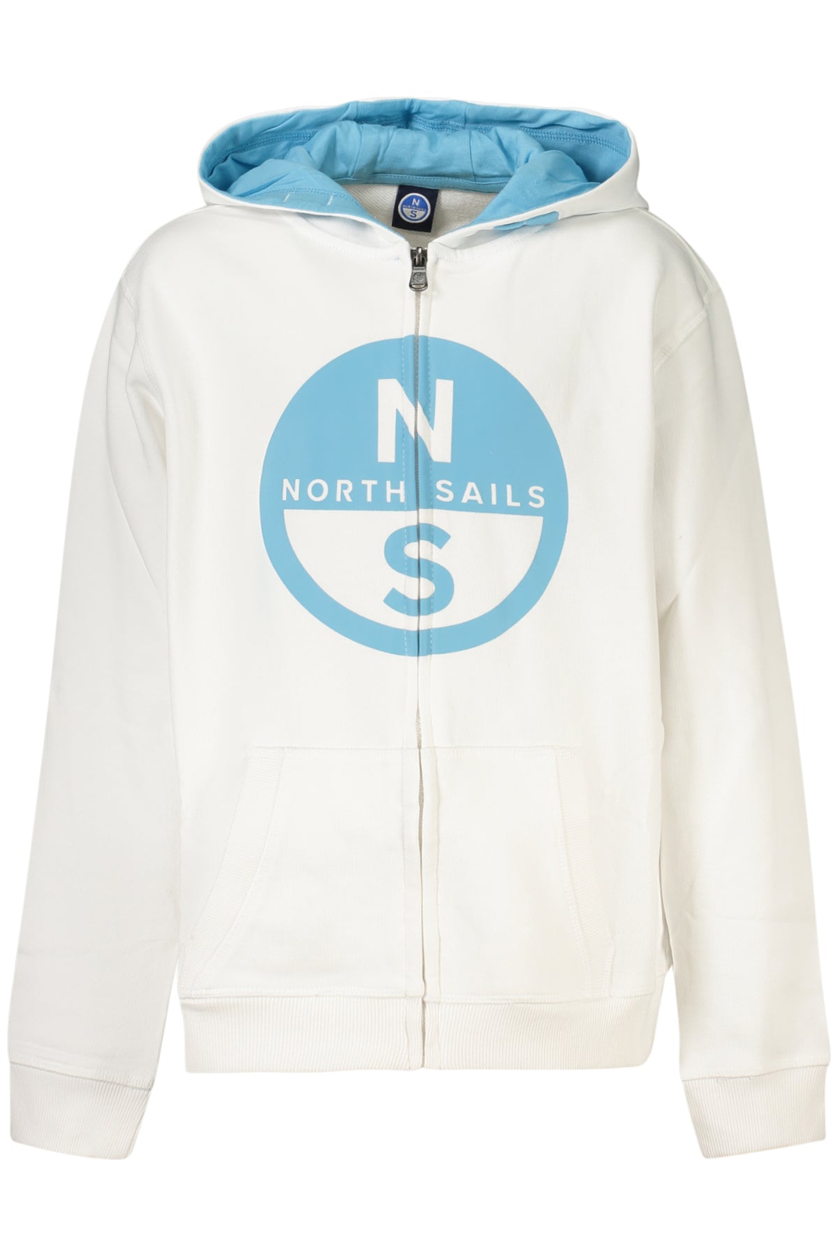 North Sails gyermek fehér cipzáros pulóver