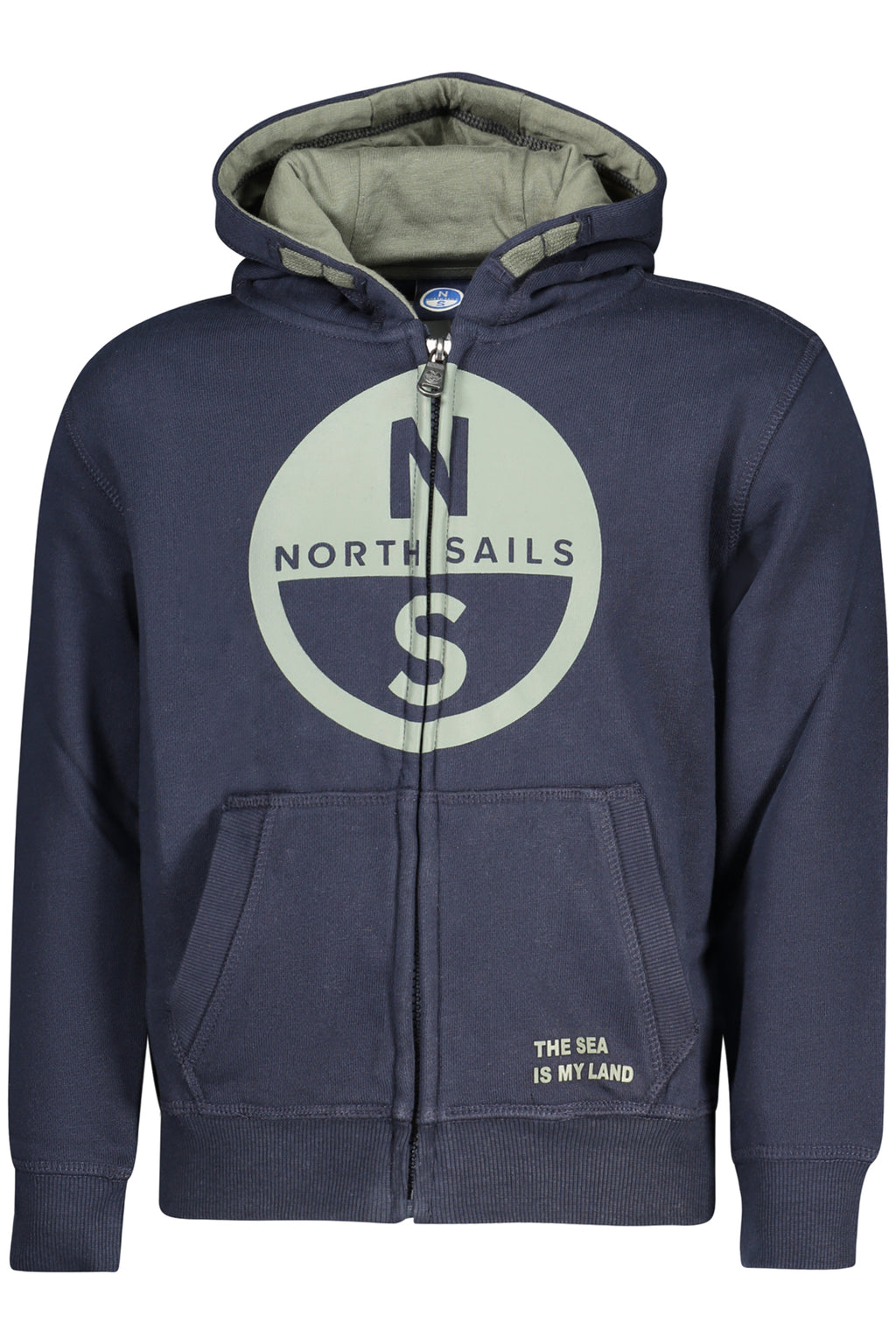 North Sails gyermek kék cipzáros pulóver