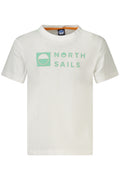 North Sails rövid ujjú gyerek póló, fehér