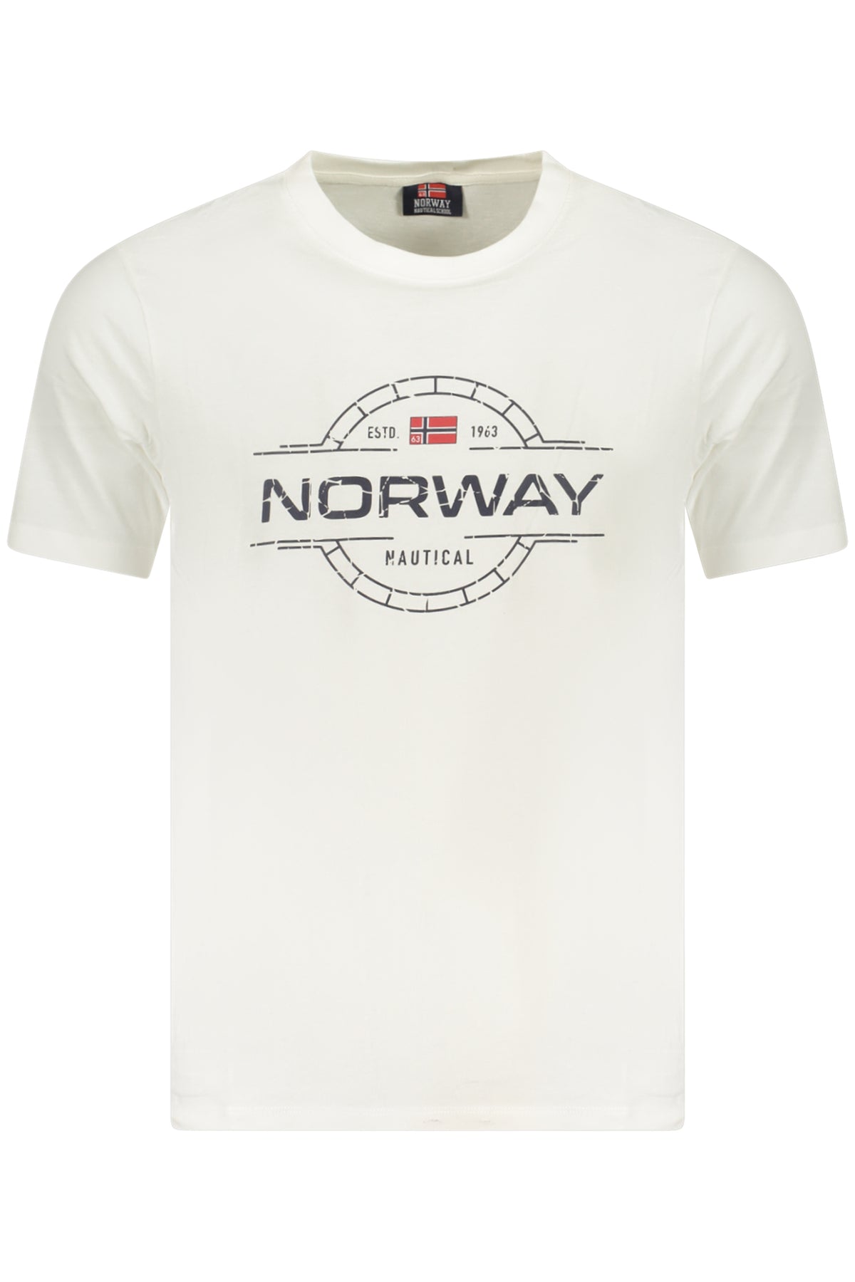 Norway 1963 férfi rövid ujjú póló, fehér