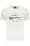 Norway 1963 férfi rövid ujjú póló, fehér