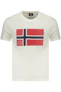 Norway 1963 férfi rövid ujjú póló, fehér