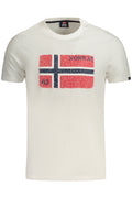 Norway 1963 férfi rövid ujjú póló fehér