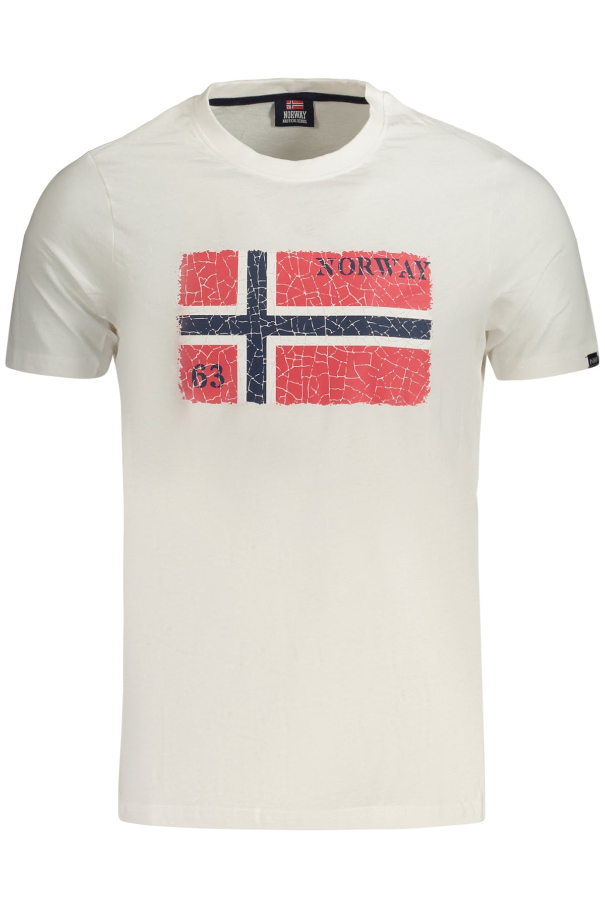 Norway 1963 férfi rövid ujjú póló fehér