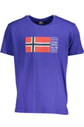 Norway 1963 férfi rövid ujjú póló, kék