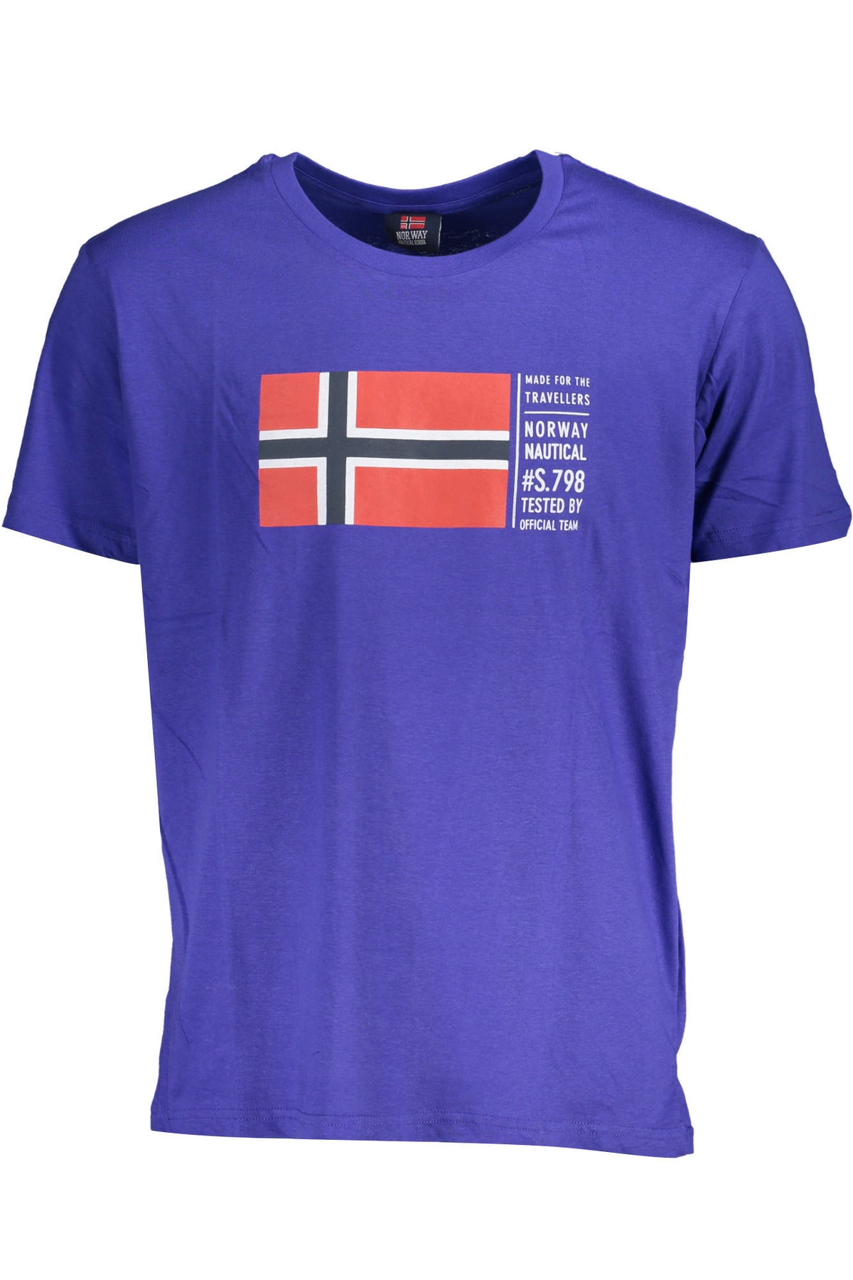 Norway 1963 férfi rövid ujjú póló, kék